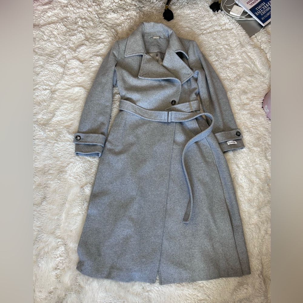 Calvin Klein Gray Women's Coat
